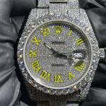 💎 Rolex Oyster Moissanite Diamond Watch