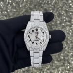 💎 Rolex Oyster Moissanite Diamond Watch
