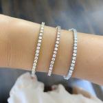 Single Pis 💎 Moissanite Diamond Bracelet Silver Jewellery l