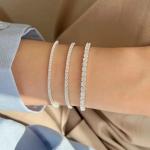 Single Pis 💎 Moissanite Diamond Bracelet Silver Jewellery l