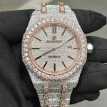 AP White Yellow VVS Moissanite Diamond Watch