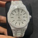 AP White Yellow VVS Moissanite Diamond Watch